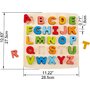 Hape - Puzzle educativ Alfabet Chunky , Puzzle Copii, piese 27 - 4