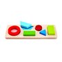 Hape - Puzzle din lemn Geometric , Puzzle Copii, piese 6 - 2