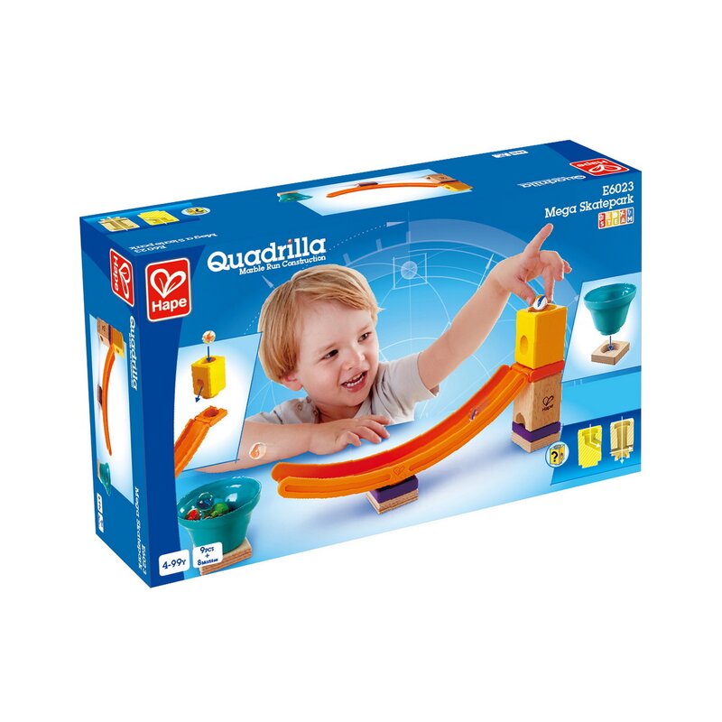 Hape - Set de constructie Skatepark , Quadrilla