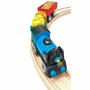 Hape - Tren din lemn Marfar,  Cu doua vagoane - 5