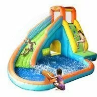 Saltea gonflabila cu piscina si tun cu apa