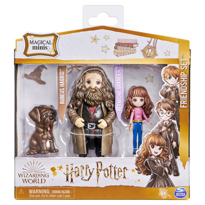 Spin master - HARRY POTTER SET 2 FIGURINE RUBEUS HAGRID SI HERMIONE GRANGER