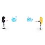 Spin master - HARRY POTTER WIZARDING WORLD MAGICAL MINIS SET 2 FIGURINE LUNA LOVEGOOD SI CHO CHANG - 5