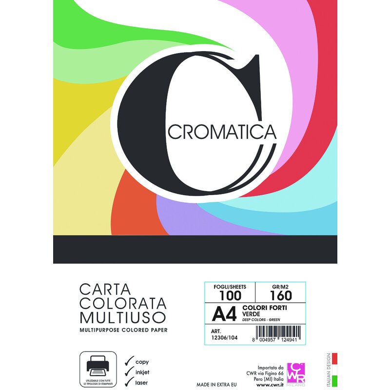 Cwr - hartie a4 100 buc, verde