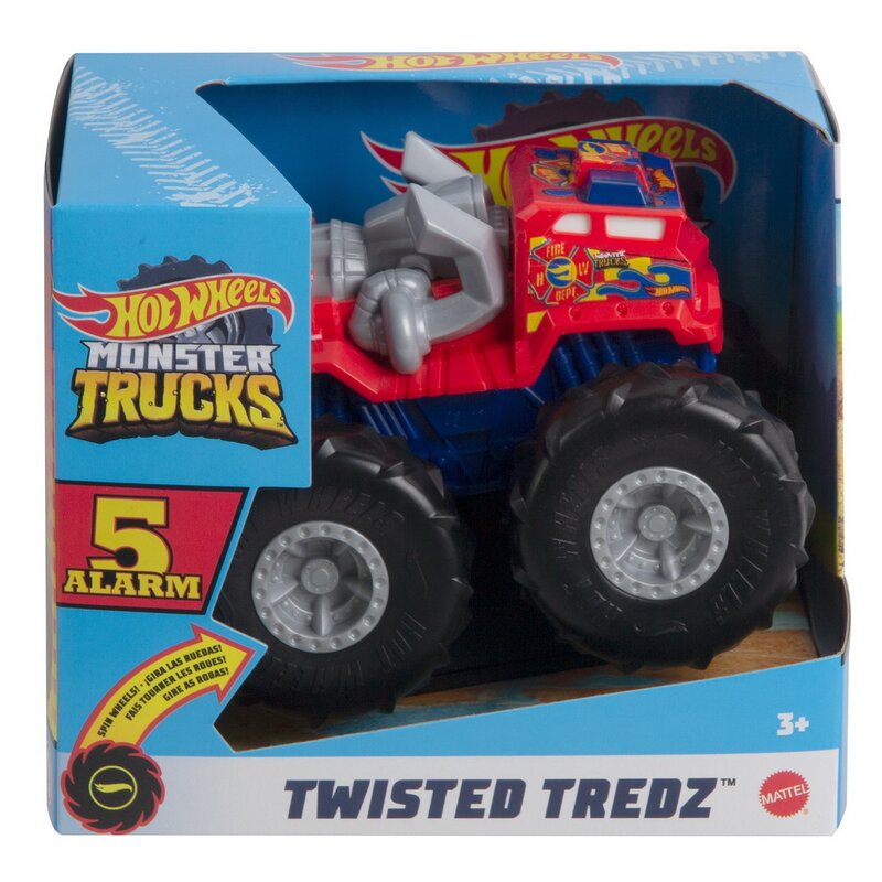 HOT WHEELS MONSTER TRUCK MASINUTA TWISTER TREDZ 5 ALARM SCARA 1:43