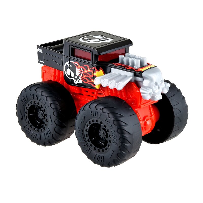 HOT WHEELS MONSTER TRUCK ROARIN WRECKERS BONE SHAKER CU FUNCTII SI SUNETE SCARA 1:43