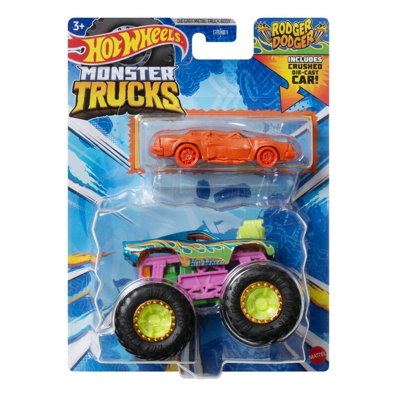 HOT WHEELS MONSTER TRUCK SI MASINUTA METALICA RODGER DODGER