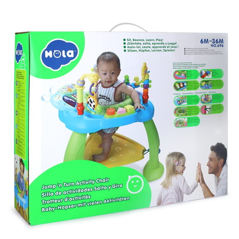 Hola toys - centru de activitati, pentru bebelusi , albastru