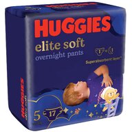 Huggies - Elite Soft Overnights Pants (nr 5) 17 buc, 12-17 kg
