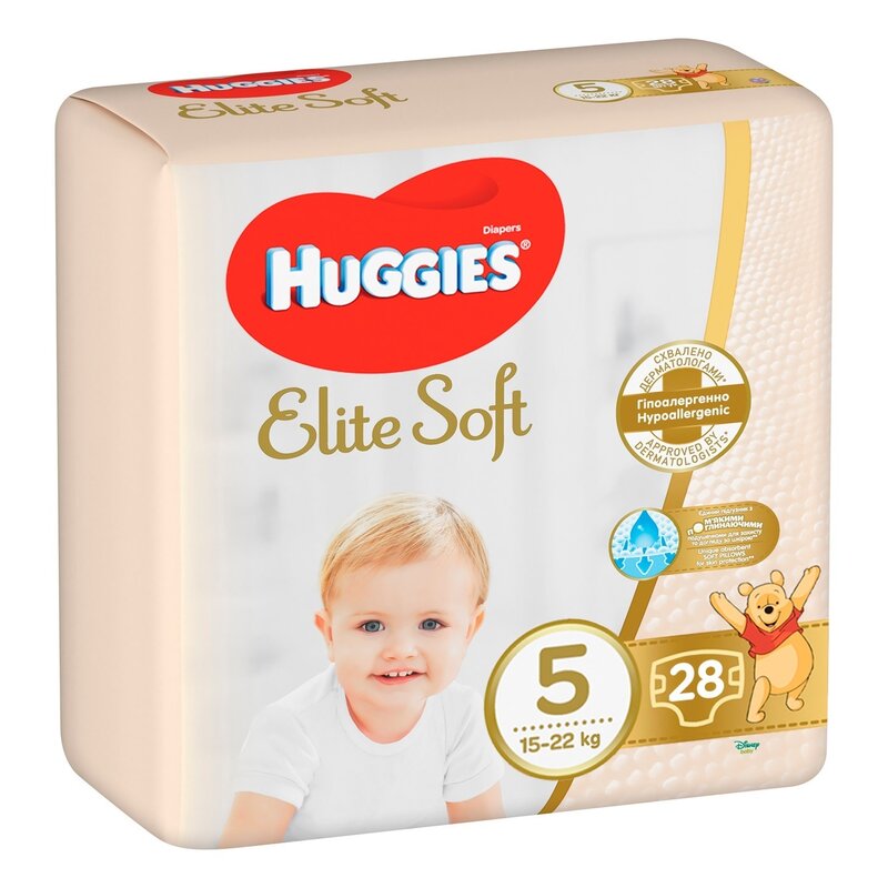 Huggies - Scutece Elite Soft Jumbo JR, nr 5, 28 buc, 12-22 kg