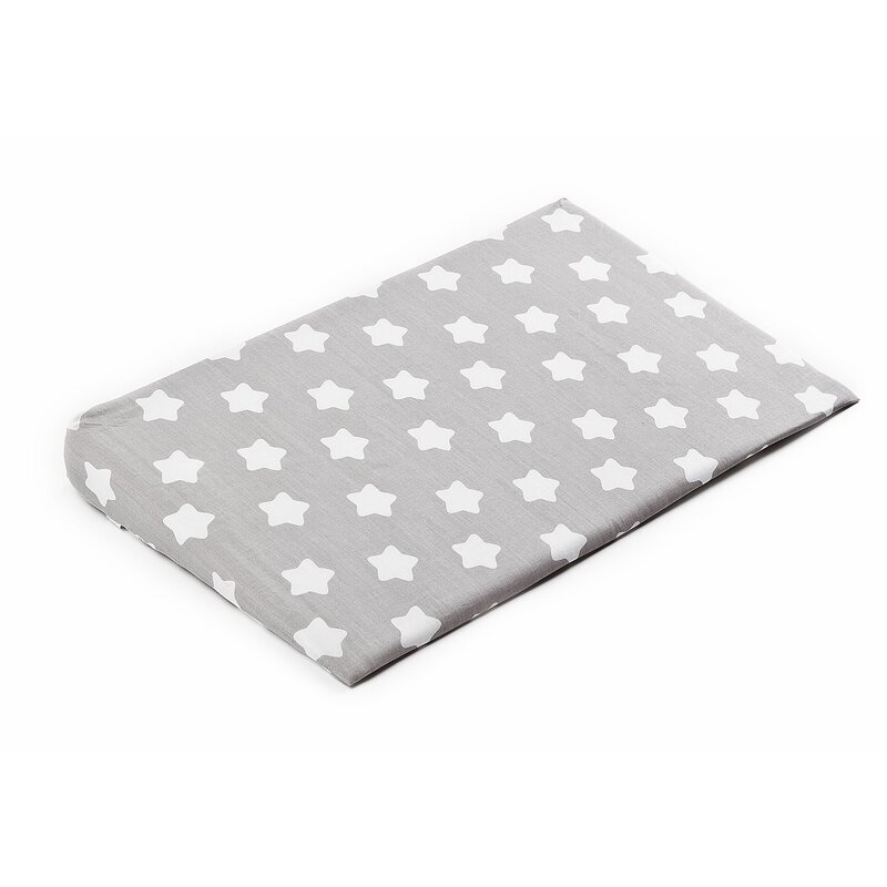 Sensillo - accesoriu husa stelute pentru perna oblica din bumbac, gri