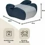 Inaltator auto, FreeON, Comfy, Pentru copii, I-size, 125-150 cm, Orientare in sensul directiei de mers, Conform cu standardul european de securitate ECE R129, Blue/Grey - 5