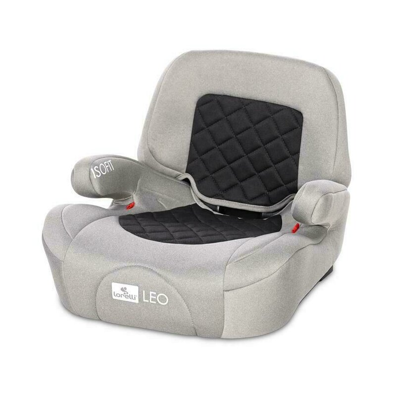 Inaltator auto, Lorelli, Leo, Isofix, 22-36 kg, spatar detasabil, Fossil Grey