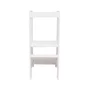 Inaltator Learning Tower Ajustabil, Ajutor de bucatarie MeowBaby  , lemn Alb - 5