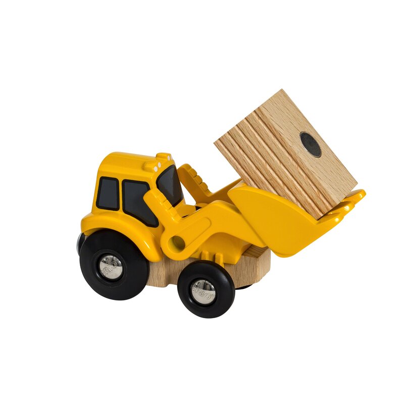 Brio - vehicul de lemn macara , cu incarcare frontala
