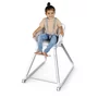 Scaun inalt de masa, Ingenuity, Multifunctional, Cu functii diverse, Inclinare in 3 pozitii, Cu suport picioare reglabil in 2 pozitii, Cu tavita detasabila si reglabila cu o singura mana, Cu 3 pozitii de blocare, Cu roti, Cu vibratii, 0-5 ani, Gri - 4