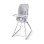Scaun inalt de masa, Ingenuity, Multifunctional, Cu functii diverse, Inclinare in 3 pozitii, Cu suport picioare reglabil in 2 pozitii, Cu tavita detasabila si reglabila cu o singura mana, Cu 3 pozitii de blocare, Cu roti, Cu vibratii, 0-5 ani, Gri - 7