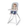 Scaun inalt de masa, Ingenuity, Multifunctional, Cu functii diverse, Inclinare in 3 pozitii, Cu suport picioare reglabil in 2 pozitii, Cu tavita detasabila si reglabila cu o singura mana, Cu 3 pozitii de blocare, Cu roti, Cu vibratii, 0-5 ani, Gri - 8