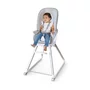Scaun inalt de masa, Ingenuity, Multifunctional, Cu functii diverse, Inclinare in 3 pozitii, Cu suport picioare reglabil in 2 pozitii, Cu tavita detasabila si reglabila cu o singura mana, Cu 3 pozitii de blocare, Cu roti, Cu vibratii, 0-5 ani, Gri - 9
