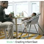 Scaun inalt de masa, Ingenuity, Multifunctional, Cu functii diverse, Inclinare in 3 pozitii, Cu suport picioare reglabil in 2 pozitii, Cu tavita detasabila si reglabila cu o singura mana, Cu 3 pozitii de blocare, Cu roti, Cu vibratii, 0-5 ani, Gri - 14
