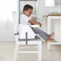 Scaun inaltator, Ingenuity, 2 in 1, Pliabil, Utilizare atasat de scaun sau individual pe podea, Pana la 22 kg, Fara BPA, 6 luni+, Maro - 14