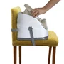 Scaun inaltator, Ingenuity, 2 in 1, Pliabil, Utilizare atasat de scaun sau individual pe podea, Pana la 22 kg, Fara BPA, 6 luni+, Maro - 5