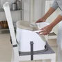 Scaun inaltator, Ingenuity, 2 in 1, Pliabil, Utilizare atasat de scaun sau individual pe podea, Pana la 22 kg, Fara BPA, 6 luni+, Maro - 10