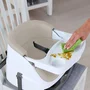 Scaun inaltator, Ingenuity, 2 in 1, Pliabil, Utilizare atasat de scaun sau individual pe podea, Pana la 22 kg, Fara BPA, 6 luni+, Maro - 12