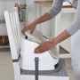Scaun inaltator, Ingenuity, 2 in 1, Pliabil, Utilizare atasat de scaun sau individual pe podea, Pana la 22 kg, Fara BPA, 6 luni+, Maro - 13