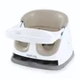 Scaun inaltator, Ingenuity, 2 in 1, Pliabil, Utilizare atasat de scaun sau individual pe podea, Pana la 22 kg, Fara BPA, 6 luni+, Maro - 1