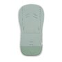 Insertie carucior, Sensillo, Muslin, Universala, Reversibila, Din bumbac muselin 100%, Pentru confort sporit, Cu decupaje pentru centura de siguranta, 80x40 cm, 0 luni+, Emerald Hedgehog - 2
