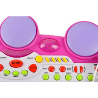 Instrument muzical Malplay Orga electronica - Pian cu MP3  cu lumini si sunete  cu microfon si scaunel roz
