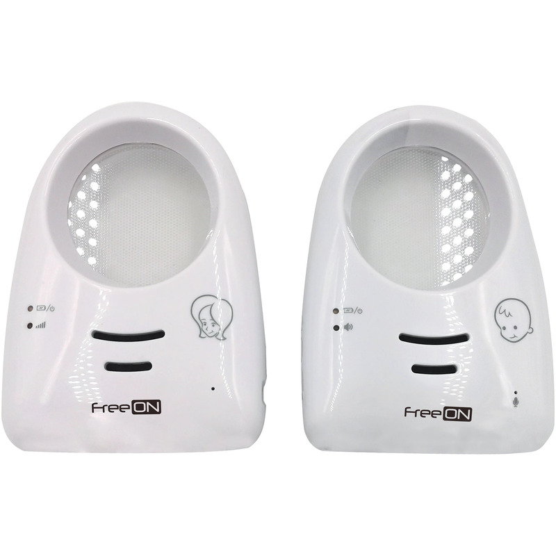 Interfon Baby Monitor, FreeON, Lora, Cu 2 moduri de lumina de noapte, Raza de actiune de pana la 300 m in aer liber