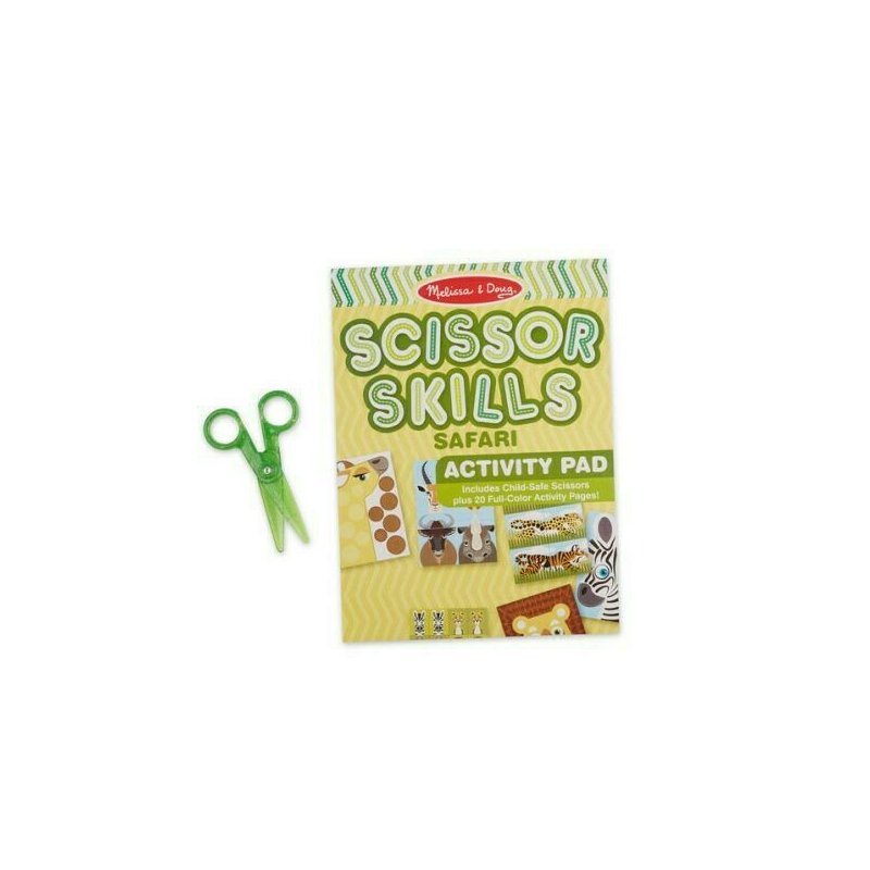 Melissa & doug - set creativ invat sa decupez safari