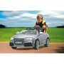 Jamara - Masinuta electrica copii Audi RS5 Gri metalizat 12V cu telecomanda control parinti 2.4 Ghz si MP3 player cu card memorie SD inclus - 3