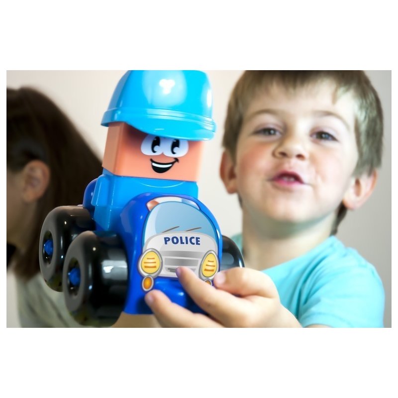 Miniland - joc constructii tematic statie politie