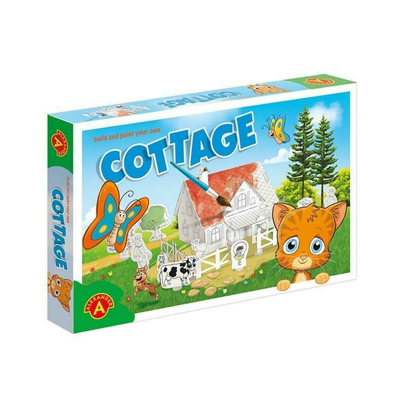 Alexander toys - set creativ cusca pisicii , pentru asamblat si colorat