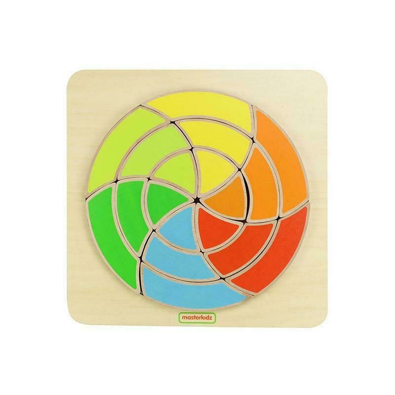 Masterkidz - joc creativ mozaic circular, din lemn, +18 luni,