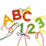 Joc cu sireturi Montessori ABC+123 - 3