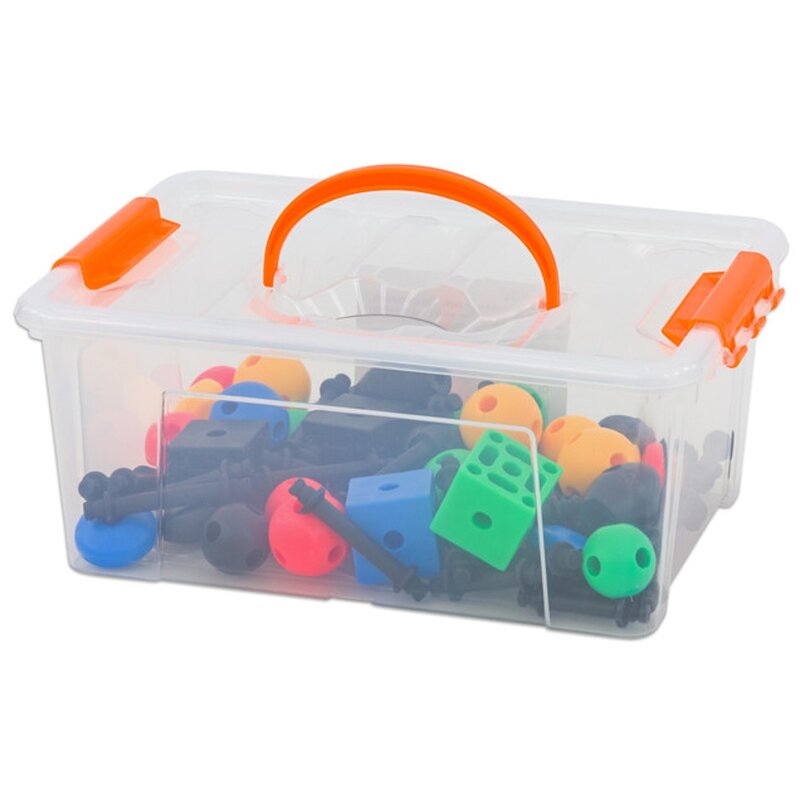 Vinco - set de constructie multifunctional 3-d connect 140 piese, multicolor