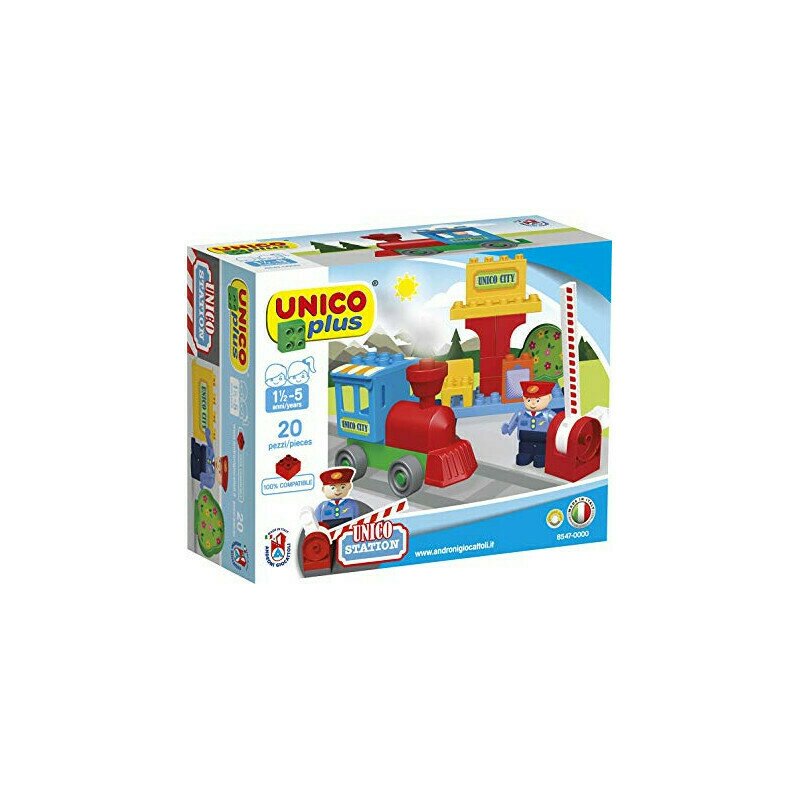 Hausmann (a-haberkorn) - set de constructie train station 20 piese unico plus