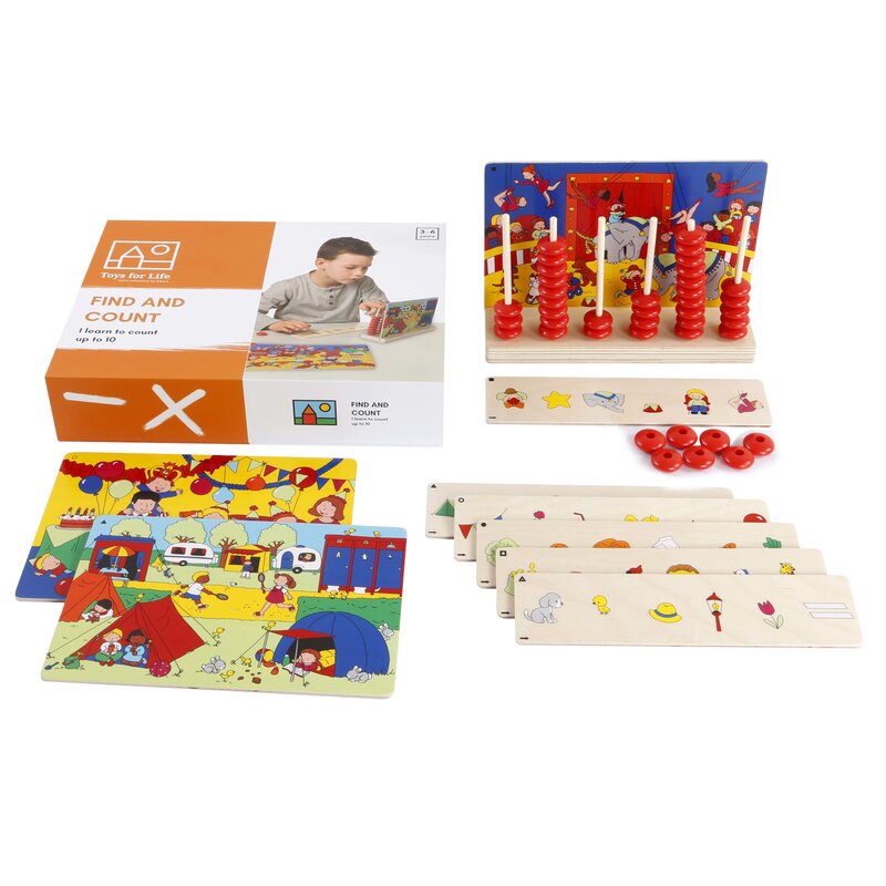 Toys for life - joc educativ cauta si numara pentru dezvoltare cognitiva
