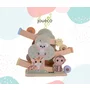Joc de echilibru, Joueco, Animale salbatice, Cu 3 roti, 2 ani+, Multicolor - 3