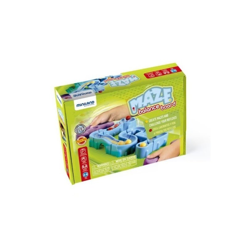 Miniland - joc de echilibru labirint cu bile