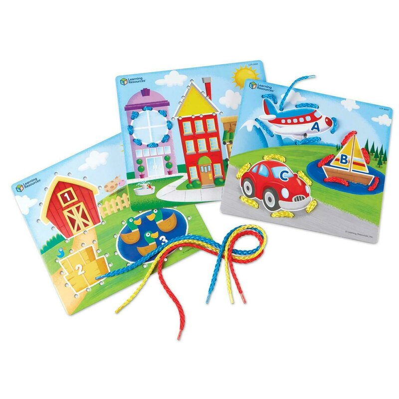 Learning resources - joc de indemanare - carduri pentru snuruit