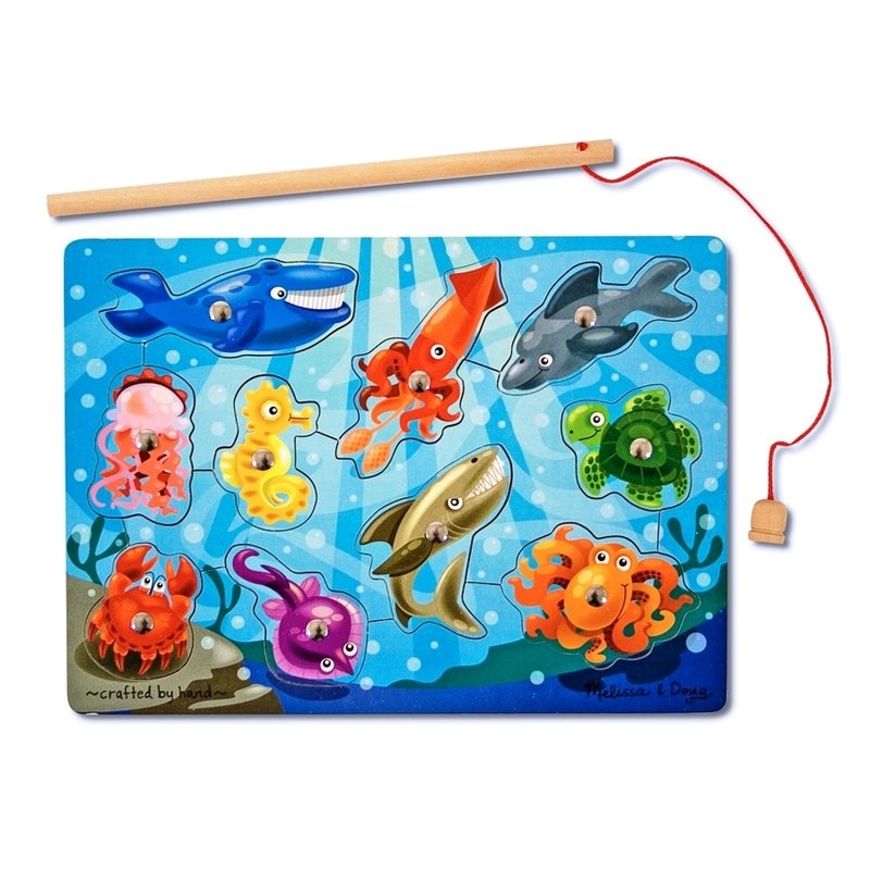 Melissa & doug - joc de pescuit magnetic animale marine melissa and doug