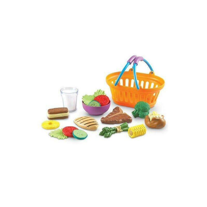 Learning resources - cos de cumparaturi cu alimente