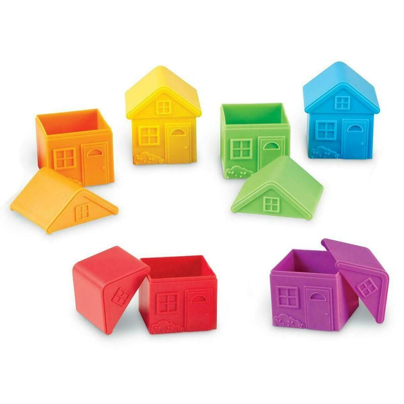 Learning resources - joc de sortare - casute colorate