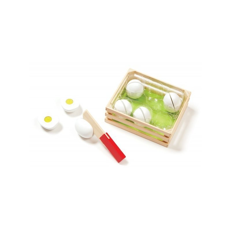 Melissa & doug - joc de sortat din lemn eggs melissa and doug