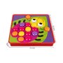 Joc Educational Button Idea  cu 12 mozaicuri si 45 butoane colorate in 6 culori Kruzzel MY18258 - 3